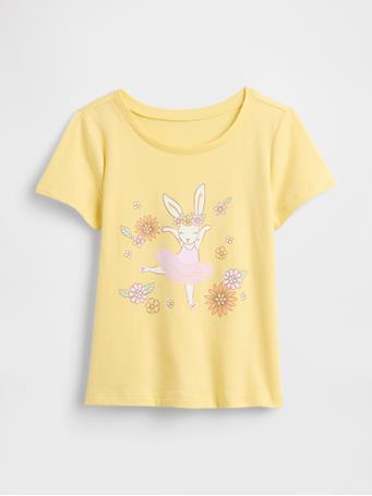 GAP - Graphic T-Shirt SP FAM PINK GINGHAM