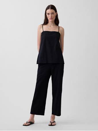 GAP - Linen-Blend Cami BLACK