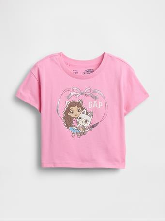 GAP - Baby & Toddler Graphic Logo T-Shirt PARISIAN PINK