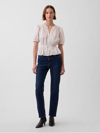 GAP - Tie-Waist Top POLKA DOTS