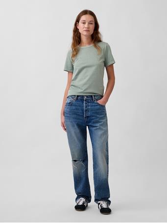 GAP - Organic Cotton VintageSoft T-Shirt GASOLINE GREEN