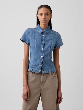GAP - Denim Shirt MEDIUM INDIGO 15