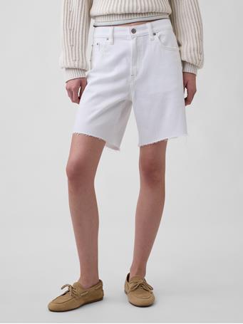 GAP - Mid Rise UltraSoft Loose Bermuda Shorts FRESH WHITE
