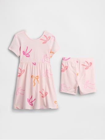 GAP - Brannan Bear Two-Piece Dress Set CHERRY BLOSSOM