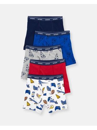 CARTERS - Boys 5-Pack Print Boxer Brief Underwear MULTI
