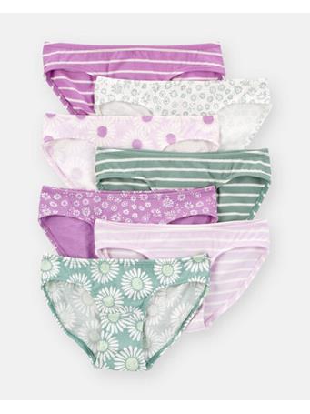 CARTERS - Girls 7-Pack Floral Bikini Underwear MULTI