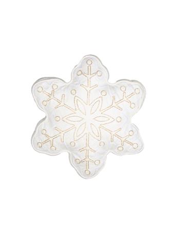 HARMAN - Golden Snowflake Shaped Cushion WHITE