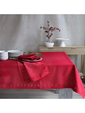 HARMAN - Tree Hemstitch Table Cloth RED