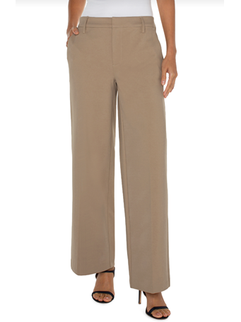 LIVERPOOL LOS ANGELES - Kelsey Wide Leg Trouser PALO SANTO
