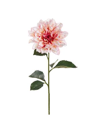 ALL STATE FLORAL - 27" Dahlia Silk Flower Stem CREAM RUBRUM
