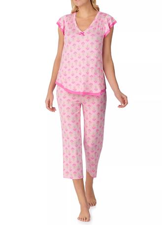 ELLEN TRACY - Women's Short Sleeve Top and Cropped Pant Set BLUSH/PT