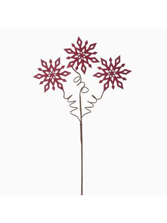 KURT ADLER - Red Snowflake Pick RED