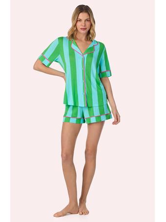 ROOM SERVICE - Dakota Short Knit PJ Set GREENSTP