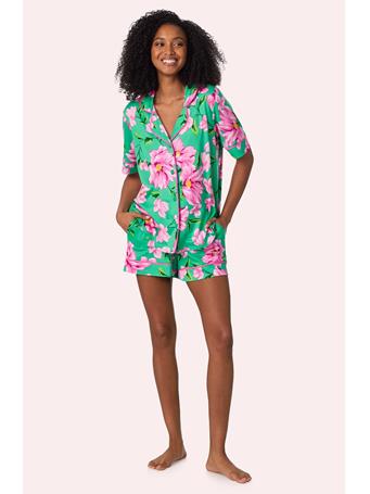 ROOM SERVICE - Sienna Short PJ Set GRN/FLOR