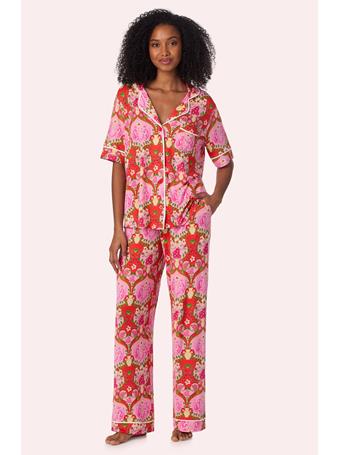 ROOM SERVICE - Dakota Long Knit PJ Set PK/MULTI