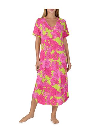 SANCTUARY - Short Sleeve V-Neck Sleepshirt PINK PRT