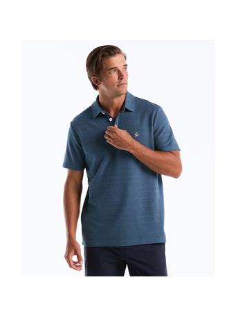 ORIGINAL PENGUIN - Honeycomb Textured Polo Shirt 485 SARGASSO SEA