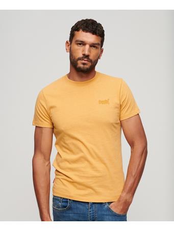 SUPERDRY - Essential Logo T-Shirt OCHRE YELLOW MARL/GREEN