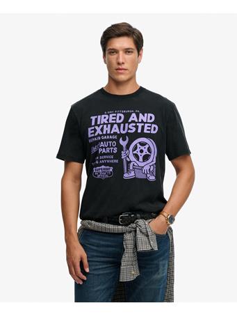 SUPERDRY - Local Business Loose T-Shirt JET BLACK