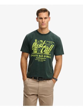 SUPERDRY - Local Business Loose T-Shirt ENAMEL GREEN