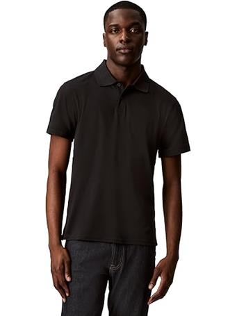 CALVIN KLEIN - Liquid Touch Interlock Polo BLACK