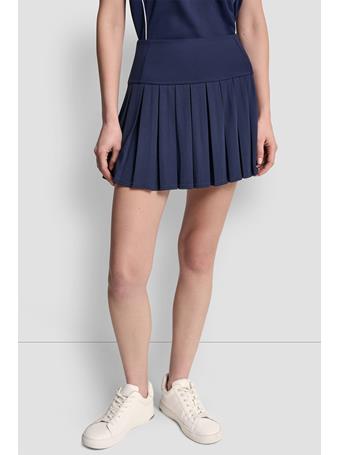 DKNY - Extra High-Rise Court Pique Pleated Tennis Skort PCT - PEACOAT