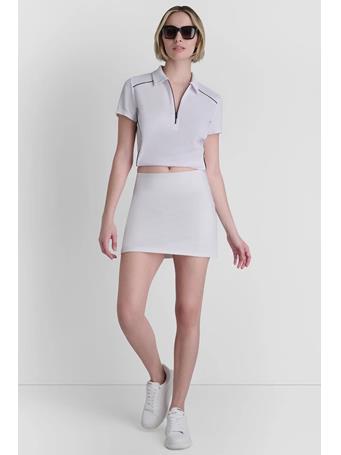 DKNY - Extra High-Rise Balance Compression Skort WHT - WHITE