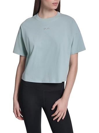 DKNY - Metallic Logo Tee MN1 - MINERAL