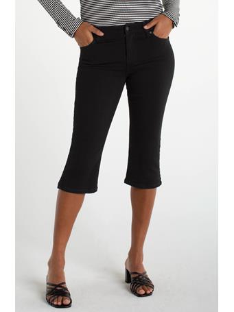 LIVERPOOL JEANS - Capri With Slit BLACK RINSE