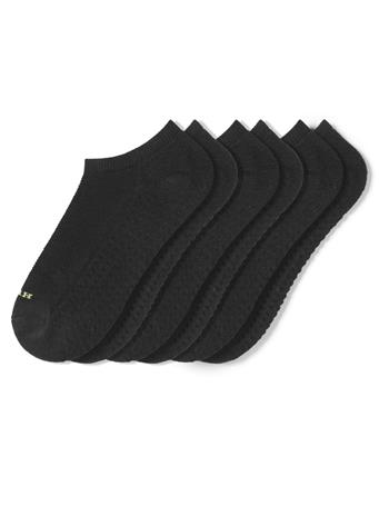 HUE - Air Cushion No Show Sock - 3 Pack BLACK