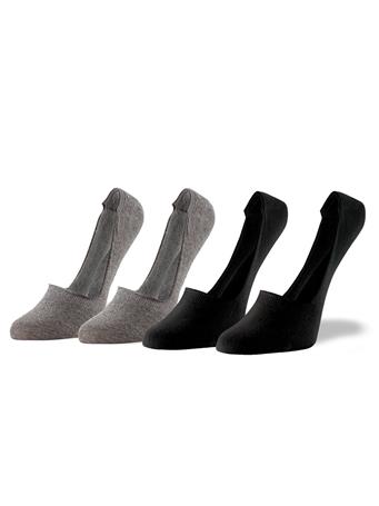 HUE - Sneaker Liner Value Pack - 4 Pack CHARCOAL