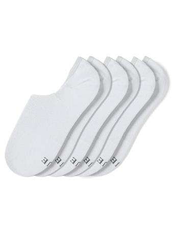 HUE - Cotton No Show Arch Hug Sock - 3 Pack WHITE