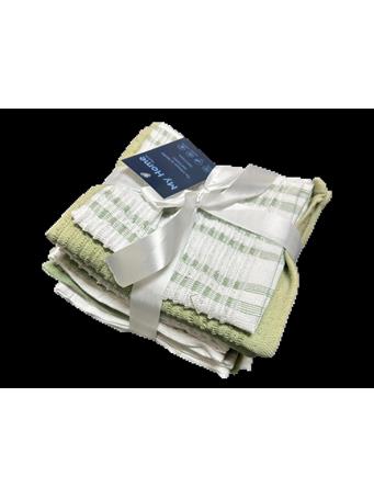 PV TEXTILES USA - Wash Cloths - Pack of 12 GREEN