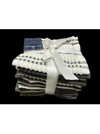 PV TEXTILES USA - Wash Cloths - Pack of 12 CHARCOAL