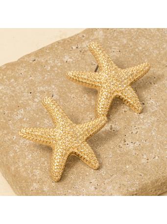ANARCHY STREET - Starfish Stud Earrings GOLD