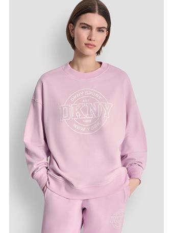 DKNY - Collegiate Logo Sweatshirt GX0 - PINK LAVENDER