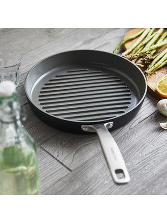 GREENPAN - Chatham Ceramic Nonstick 11" Round Grill Pan GREY