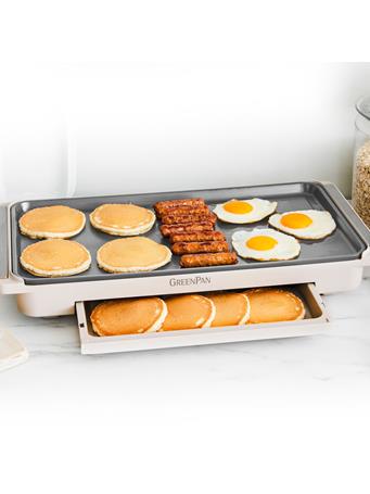GREENPAN - Advanced Griddle with Warming Drawer BEIGE