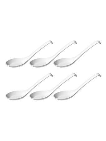 HAROLD IMPORT COMPANY - Asian Soup Spoons - Set of 6 WHITE