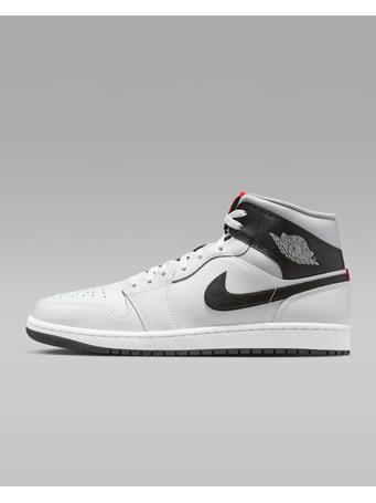 NIKE - Air Jordan 1 Mid Men's Shoes SUMMIT WHITE/BLACK-NEUTRAL GRE