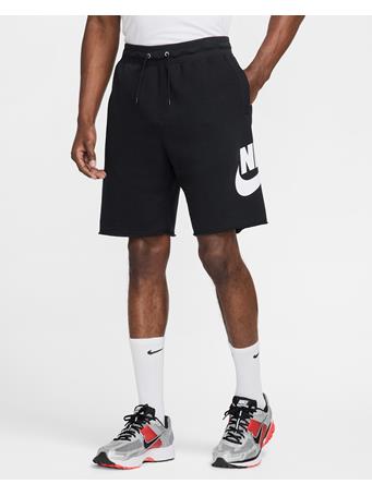 NIKE - Club Men's French Terry Alumni Shorts BLACK/BLACK/(WHITE)