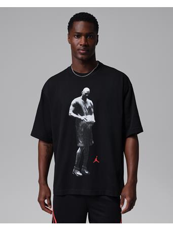 NIKE - Jordan Sport Men's Dri-FIT T-Shirt BLACK/(INFRARED 23)