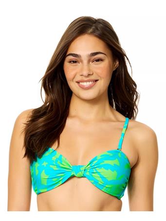 RAISINS - Biscayne Bandeau Bikini Top BLU/GRN