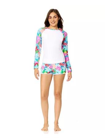 RAISINS - Back Zip Rashguard Swimsuit MULTI