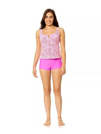 RAISINS - Printed Pull-On Tankini Top HIBISCUS