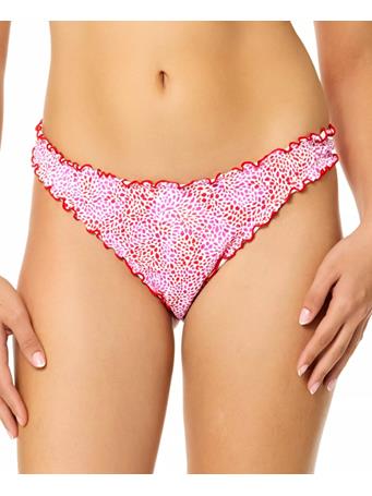 RAISINS - Eli Cheeky Coverage Bikini Bottoms HIBISCUS