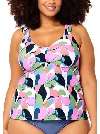 RAISINS - Curve Rimini Tankini Swim Top WHITE PTN