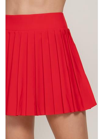 ACTIVE BASIC - Pleated Tennis Skirt RED