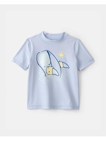 CARTERS - Toddler Boy Whale Short-Sleeve Rashguard BLUE