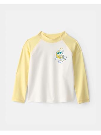 CARTERS - Toddler Boy Lemon Long-Sleeve Rashguard YELLOW